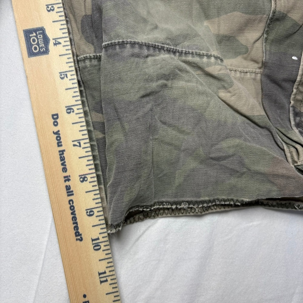 Y2K Abercrombie & Fitch Cargo Shorts Mens 32 Camo Vintage Fatigues Paratrooper - Picture 8 of 13